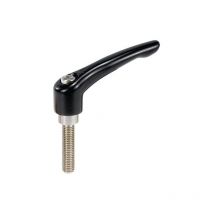 Levier de serrage avec Filetage mâle m 10 x 60 Niro ,
