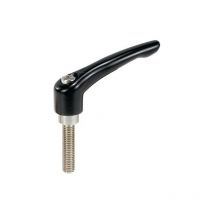 Levier de serrage avec Filetage mâle M 6 x 20 Niro