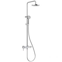 Kludi - Logo - Set de douche Dual Shower System avec mitigeur, 200 mm, chrome 6808505-00