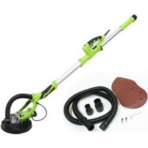 L225-A Levigatrice per cartongesso estensibile, Levigatrice giraffa a disco levigatrice per cartongesso 710W + cuscinetti - Varan Motors