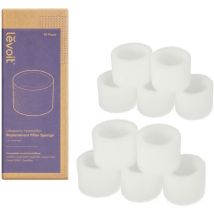 Levoit - Filtri di ricambio nel serbatoio dell'acqua, compatibili con Dual150, Dual200S, Classic300S, LV600S, confezione da 10, bianco