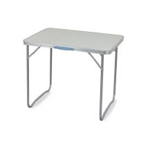 Linder Exclusiv Camping Klapptisch aus Aluminium mit Tragegriff für 2 bis 4 Personen 80x60x66,5 cm