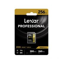 Lexar - sd Pro Gold Series uhs-ii 2000x 256GB V90 (LSD2000256G-BNNNG)