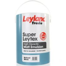 Leyland - Trade Super Leytex Matt - Brilliant White - 5L