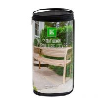 Lg Outdoor - Deluxe 2 Seater Garden Bench Seat Furniture Cover Black