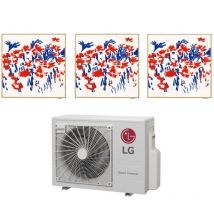 lg trial split inverter climatiseur série artcool gallery 9+9+9 avec mu3r19 r-32 wi-fi en option 9000+9000