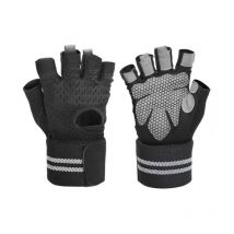 M)Gants de Gym pour Homme et Femme - Gants Respirants pour Femme - en Silicone antidérapant - Protection de la Paume - pour entraînement, Cyclisme,