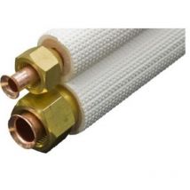 Couronne liaison frigorifique cuivre double 1/4- 1/2 - 5 ml- Avec dudgeons