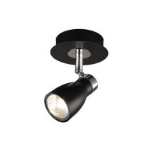 Massive – Spot singolo in alluminio nero – 50 watt – Orientabile, IP20 – 557303010