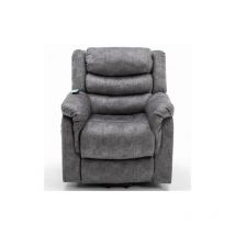 Fauteuil relax inclinable de massage électrique avec chaleur et vibrations pour les personnes âgées, mécanisme d'inclinaison-Gris - Liberté