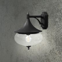 Libra Outdoor Classic Dome Matt Black Down Wall, IP23 - Konstsmide