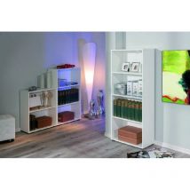 Inter Link - Librería con cuatro baldas, color blanco, 60 x 145 x 30 cm