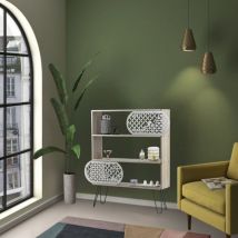 Defibrico - Libreria 3 ripiani Illia 94x25x117 MT1905121 colore rovere nero