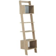 Calicosy - Libreria a 2 vani con ripiani in stile scandinavo