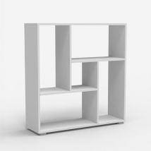 Libreria bassa per ufficio studio salotto bianca design moderno Zilly