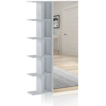 Oresteluchetta - Libreria effetto legno finitura larice cm. H.160 x L.87,5 x P.28