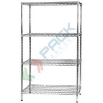 Archimede - scaffale metallico scaffale 4 ripiani cm 61 x 91 x h. 160 cucina bagno garage cabina armadio