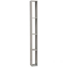 Tft Home Furniture - Libreria Pensile 4 Ripiani in Melaminico 15x16x160cm tft Sc Grigia