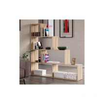 Pidema - Libreria scaffale componibile rovere, librerie divisoria