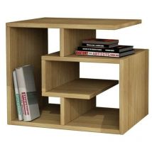 Decortie - Libreria Tavolino Laterale Divano Design Moderno 4 Ripiani 45x40x54 Casa Quercia