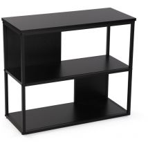 Versa - Libreria in stile industriale, misure (h x l x p) 60 x 30 x 70 cm, metallo nero