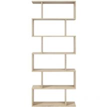 Fores - libreria/scaffale da terra 6 vani rovere canadian