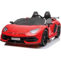 Outdoor Toys - Licensed Lamborghini svj 24V Drift Model Ride On Electric Car - Red