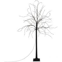 Ecd Germany LED-Baum 150 cm mit 600 warmweißen LEDs, Künstlicher Weihnachtsbaum, Lichterbaum mit sternförmigen Lampen, Deko-Baum für Weihnachten,