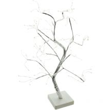LED-Baum 'Silber', batteriebetrieben, Innenbereich, Wohnaccessoires FF-770187