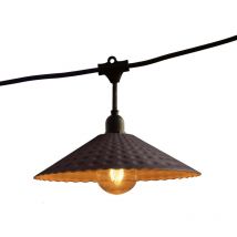 LUMISKY – 10er Set Vinty Licht anschließbare Lichterkette – 42m – 100 LED-Filament-Lampen – IP64-zertifiziert – Modular und UV-beständig