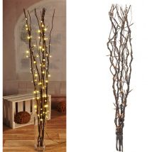 Lichterzweige – 80 warm-weiße LEDs – 120 cm – Innenbereich – Dekoration für Vasen und Fenster