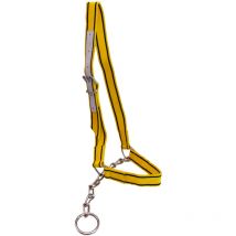 Licol de présentation en nylon noir/jaune