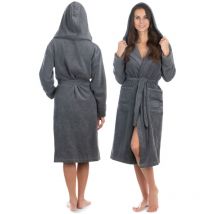 Bademantel Damen Größe m Premium Bademantel aus Baumwolle Anthrazit - Liebenstein