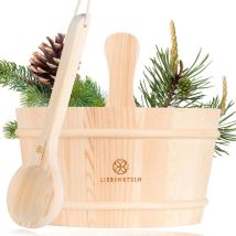 Liebenstein Sauna Eimer 4l Mit Kelle Finnisches Kiefernholz Handgefertigt