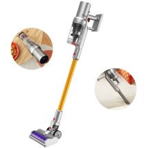 Liectroux - i10 Akku-Besenstaubsauger, 27000 Pa, 2200-mAh-Akku, für Teppiche, Hartböden, Auto- und Tierhaare, intelligente Stauberkennung,