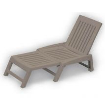 Orfeo Sonnenliege aus taubengrauem Harz