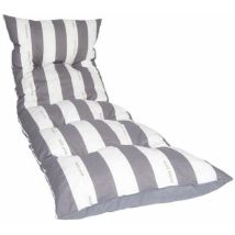 Jardin-prive Flocons Sonnenliege-kissen Grau 188x56 Cm