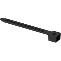 Lien de serrage nylon noir 3,6 x 140 mm (Sachet de 100 pièces) - Ajile