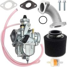 Lifcausal - VM22 26mm Remplacement de carburateur pour Mikuni Tuyau d'admission Pit Dirt Bike 110cc 125cc 140cc