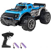 Lifcausal - Voiture télécommandée 2,4 GHz 1/20 tout-terrain, camion court télécommandé 25 km/h, voiture tout-terrain à grande vitesse avec lumière