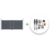 Elektrisches Flügeltor 3,5 m life 350 x 160 cm grau + tanker B700 Motorisierung