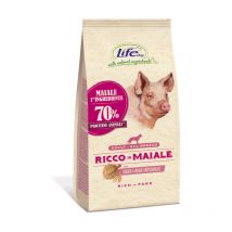 Life - Dog per Cani Adulti da 2 Kg Maiale