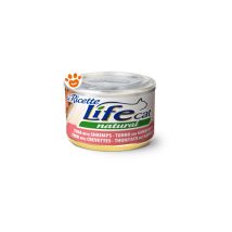 Tonno con Gamberetti per Gatti 150g – Alimento Umido Naturale – Ricco di Proteine e Omega 3