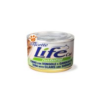 Tonno con Vongole e Gamberetti per Gatti - 150 gr - Life