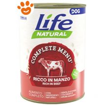 Dog Nutrition Plus per Cane da 400g Manzo a Pezzettoni - Life