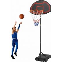 Canestro da Basket per Bambini, Set da Basket Portatile Regolabile da 160-210 cm, Basket Esterno Interno Bambini Giochi da Giardino Esterno - Liferun