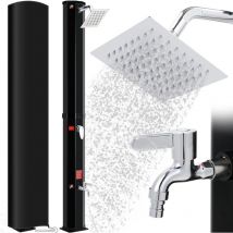 Liferun - Douche Solaire 40L, 225cm, Douche de Jardin Solaire, Douche de Piscine avec Pommeau de Douche, Douche à Pieds et Housse de Protection, sans
