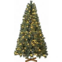 Liferun - 180cm Sapin de Noël Artificiel Lumineux led, Sapin de Noel, Arbre de Noël pour Décoration de Noël, Matériau pvc Ignifuge, avec 510