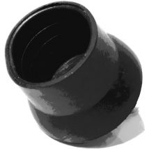 Lifestyle Proaktiv - Schwarze Endkappe für Gartentrampolin Netzstangen Fuß 6x