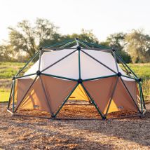 Stahl Klettergerüst Geodome Klettergerüst inkl. Spielzelt Grün/Bronze ø 305x152 cm - Lifetime